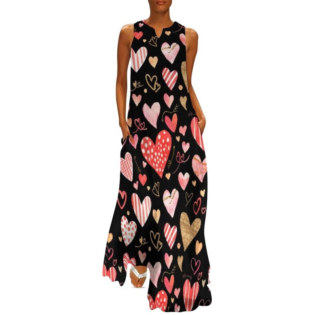 Elegantní Umělecké Šaty 70. Let