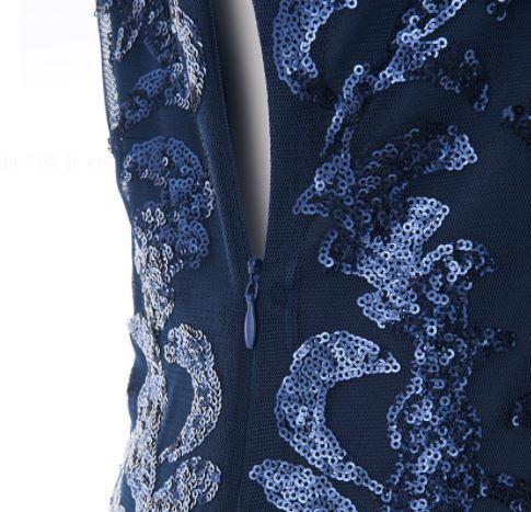 Vintage Modré Šaty 20. Let