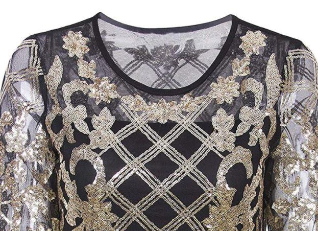 Vintage Zlaté Šaty 20. Let