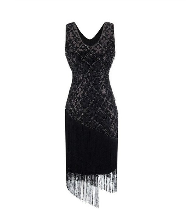 Černé Šaty Vintage Plus Velikosti 20. Let