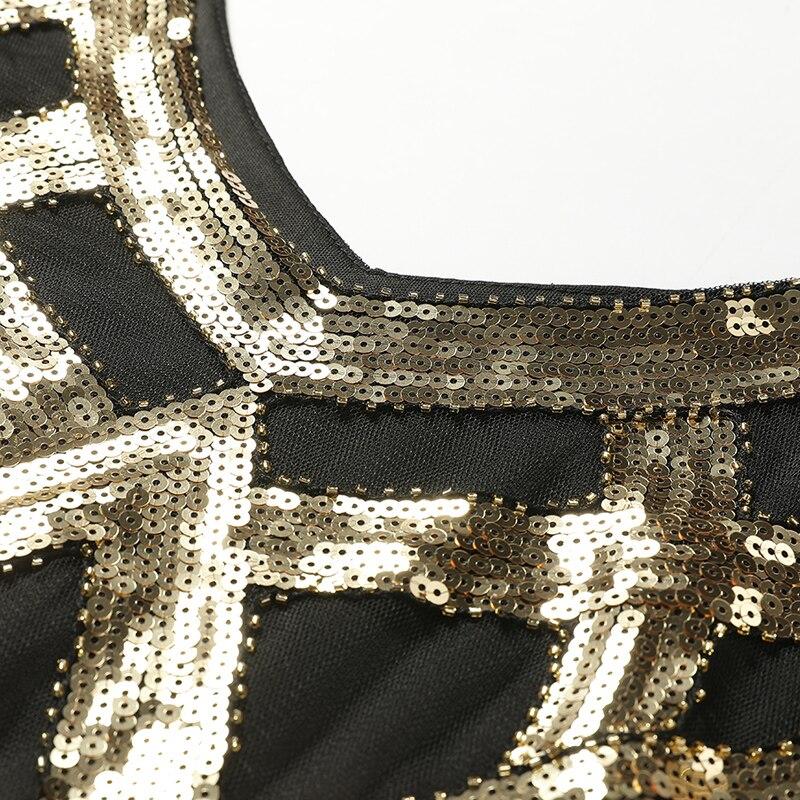 Vintage Šaty 20. Let Černé Zlato