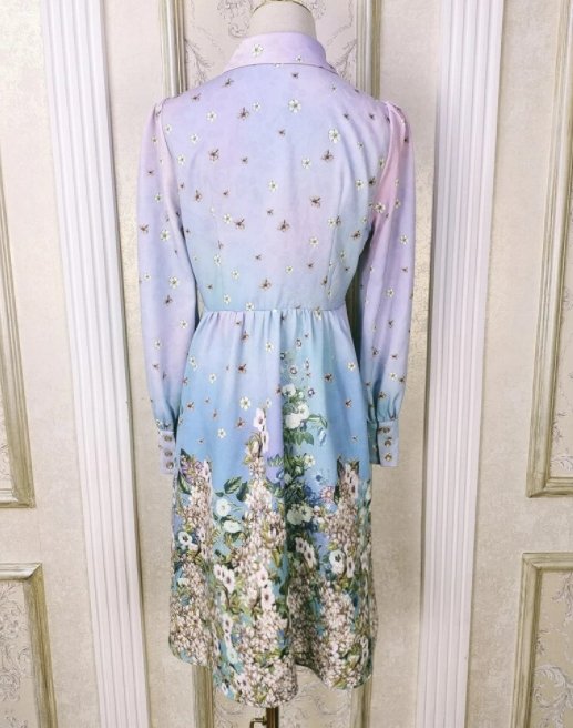 Šaty S Krátkým Košilovým Límečkem 40. Let