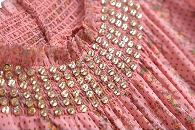 Vintage Světle Růžové Šaty Ze 40. Let