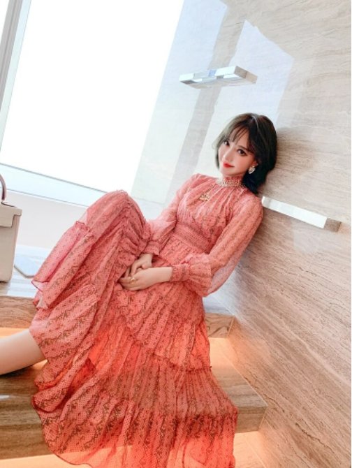 Vintage Světle Růžové Šaty Ze 40. Let