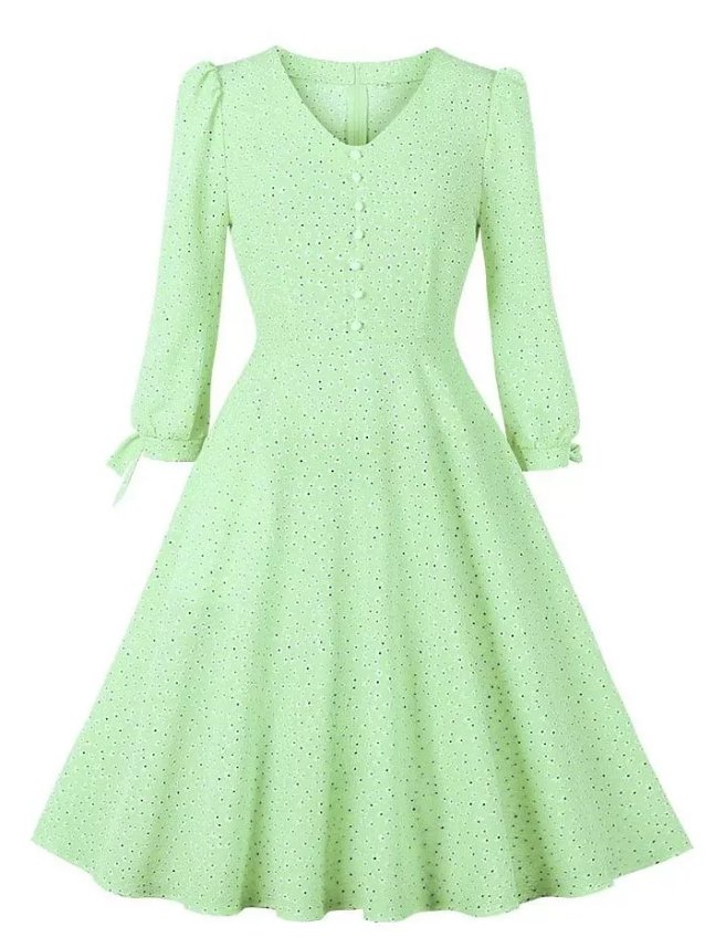 Vintage Zapnul Šaty