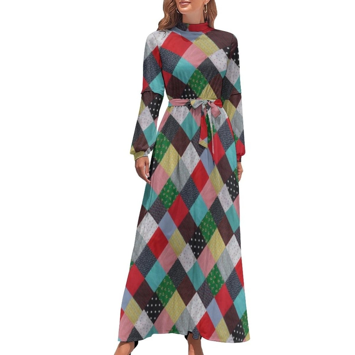 Elegantní Šaty S Dlouhým Rukávem Ze 70. Let