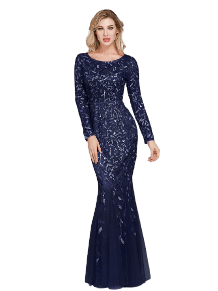 Elegantní Večerní Šaty Gatsby Navy
