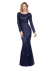 Elegantní Večerní Šaty Gatsby Navy