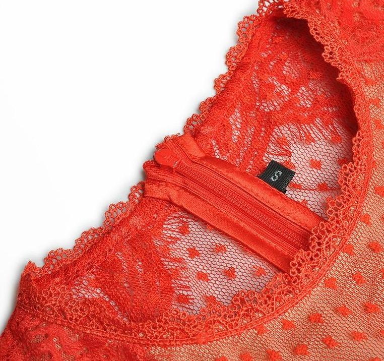 Vintage Červené Večerní Šaty