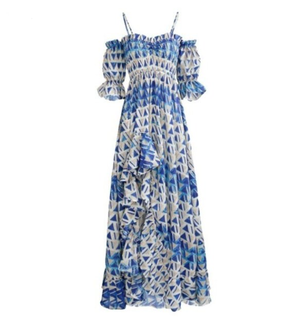 Modré Vintage Večerní Šaty