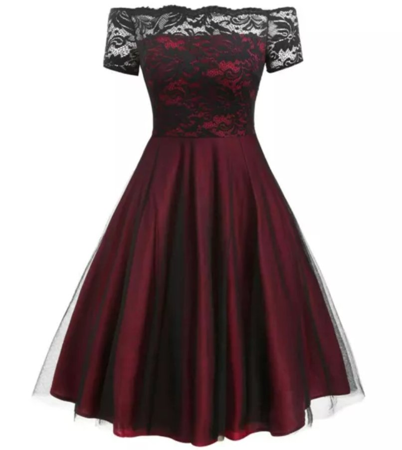 Krajkové Šaty Z 50. Let