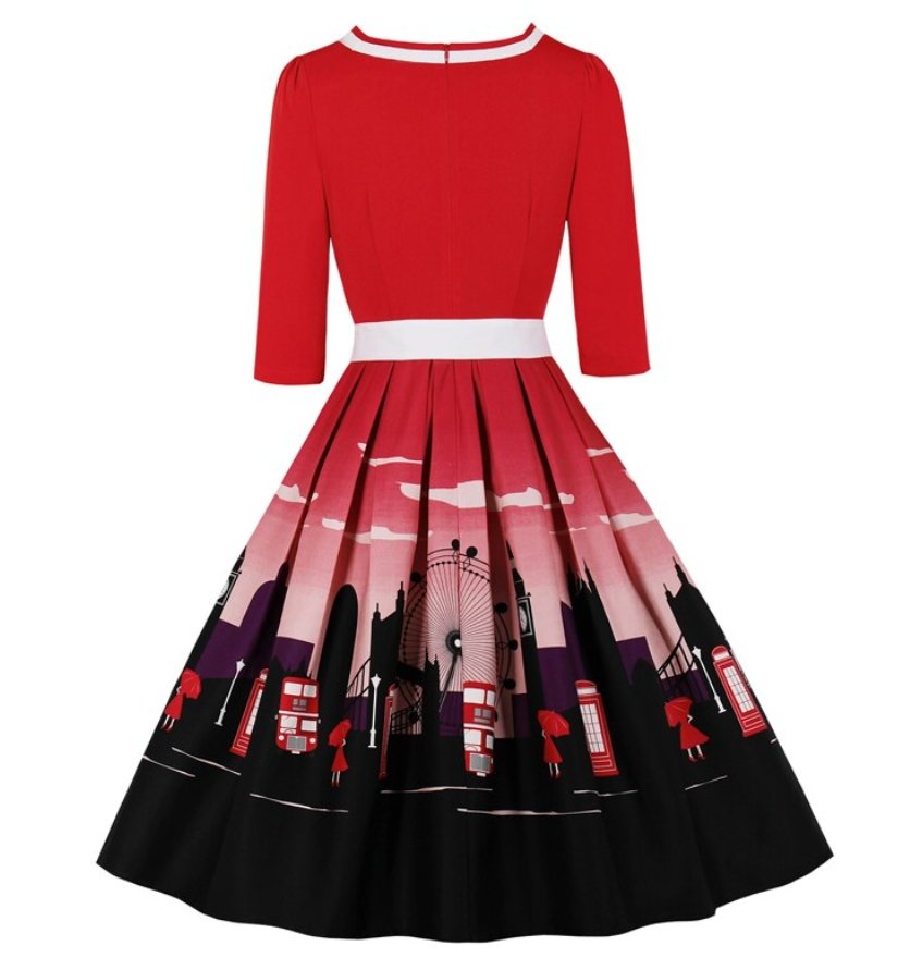 Londýnské Šaty Pro Nadměrnou Velikost 50. Let