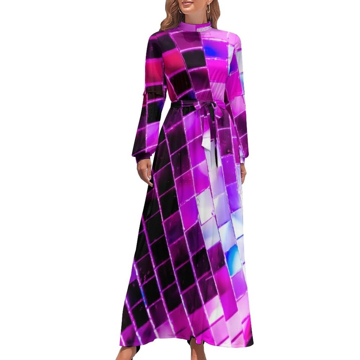 Růžové Disco Šaty Ze 70. Let