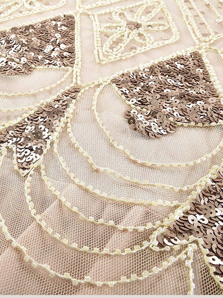 Ivory Haute Couture Dlouhé Šaty Gatsby