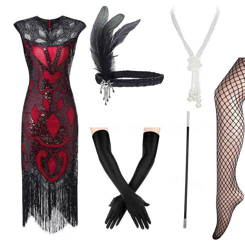 Červené Šaty Inspirované 20. Lety