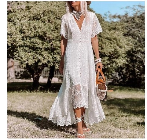 Vintage Dlouhé Šaty Ze 70. Let