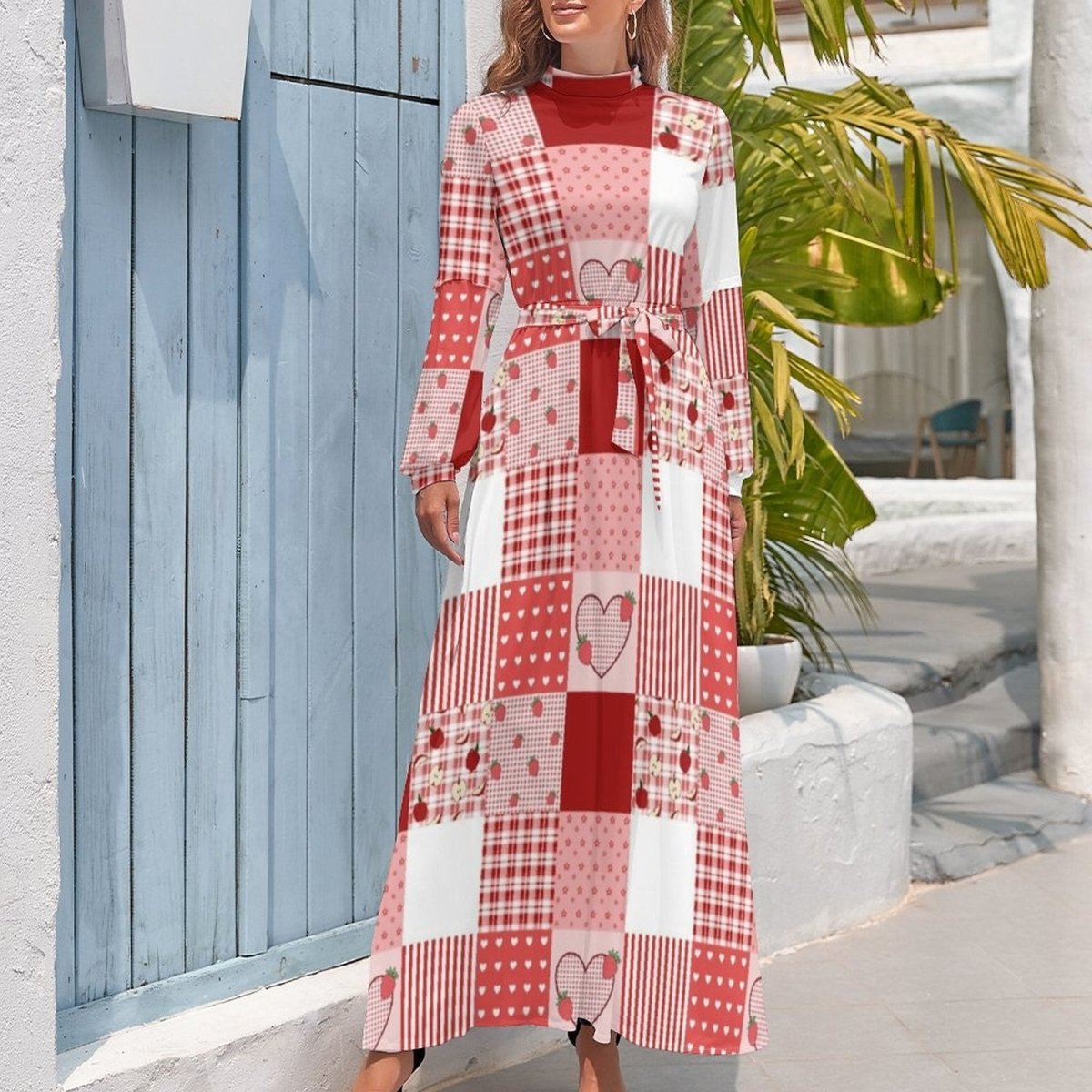 Červenobílé Šaty Ze 70. Let