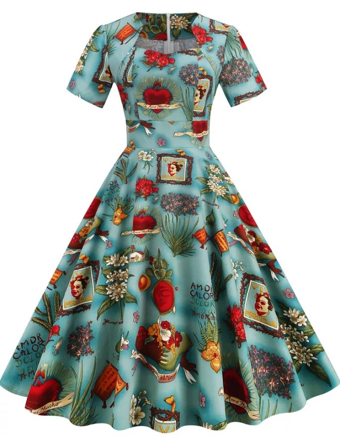 Šaty Ve Stylu Vintage Deco 50. Let