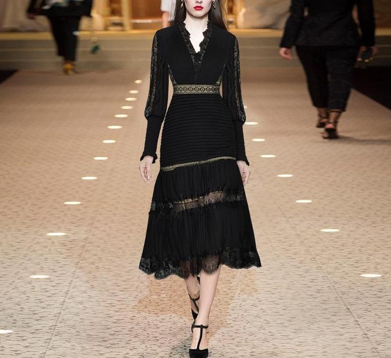 Černé Šaty Ve Stylu New Yorku 40. Let