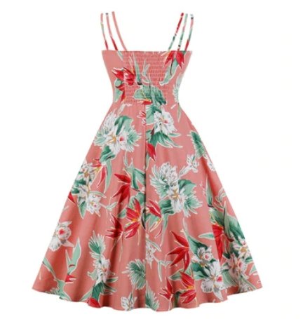 Růžové Šaty Ve Vintage Stylu Plus Velikosti