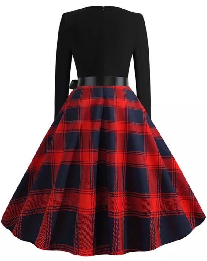 Vintage Podzimní Tunikové Šaty