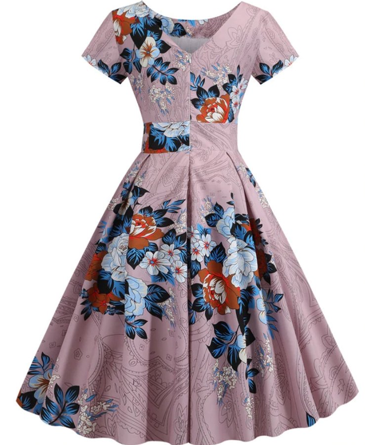 Vintage Elegantní Tunikové Šaty