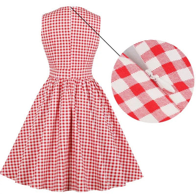 Vintage Gingham Kapsy Na Šaty