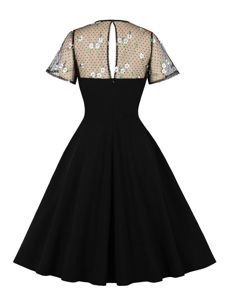 Vintage Černé Šaty Velikosti 50. Let