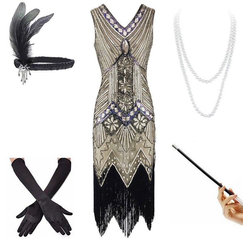 Vintage Béžové Šaty Z 20. Let