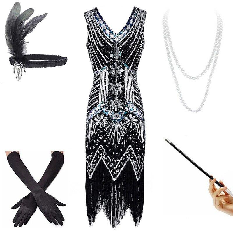 Vintage Černé Šaty Z 20. Let