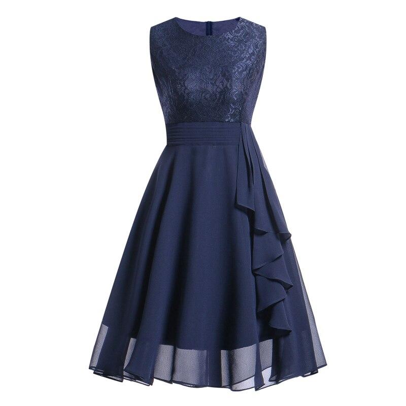 Vintage 50. Večerní Šaty Navy