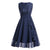 Vintage 50. Večerní Šaty Navy