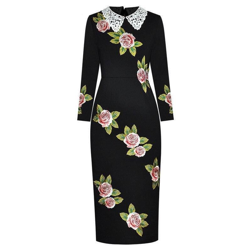 Vintage Šaty 40. Let Velké Růže