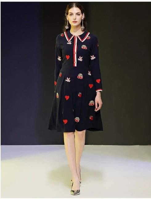 Vintage Námořnické Večerní Šaty Ze 40. Let