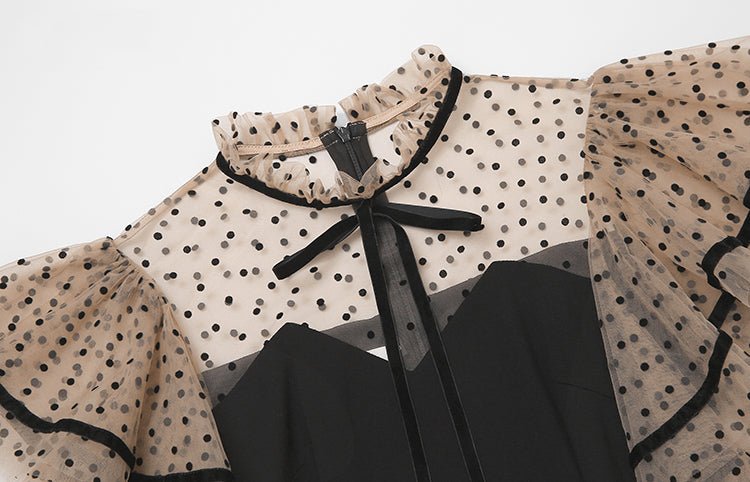 Vintage Černé Šaty S Vysokým Pasem Ze 40. Let