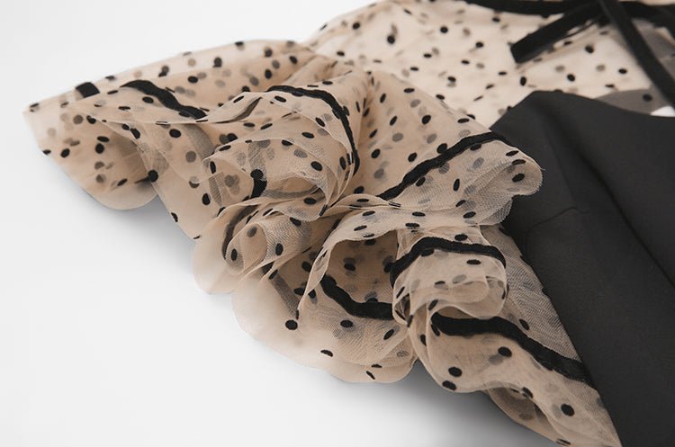 Vintage Černé Šaty S Vysokým Pasem Ze 40. Let