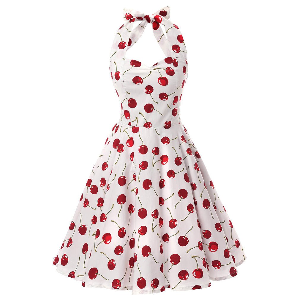 Vintage Třešňové Šaty Z 50. Let