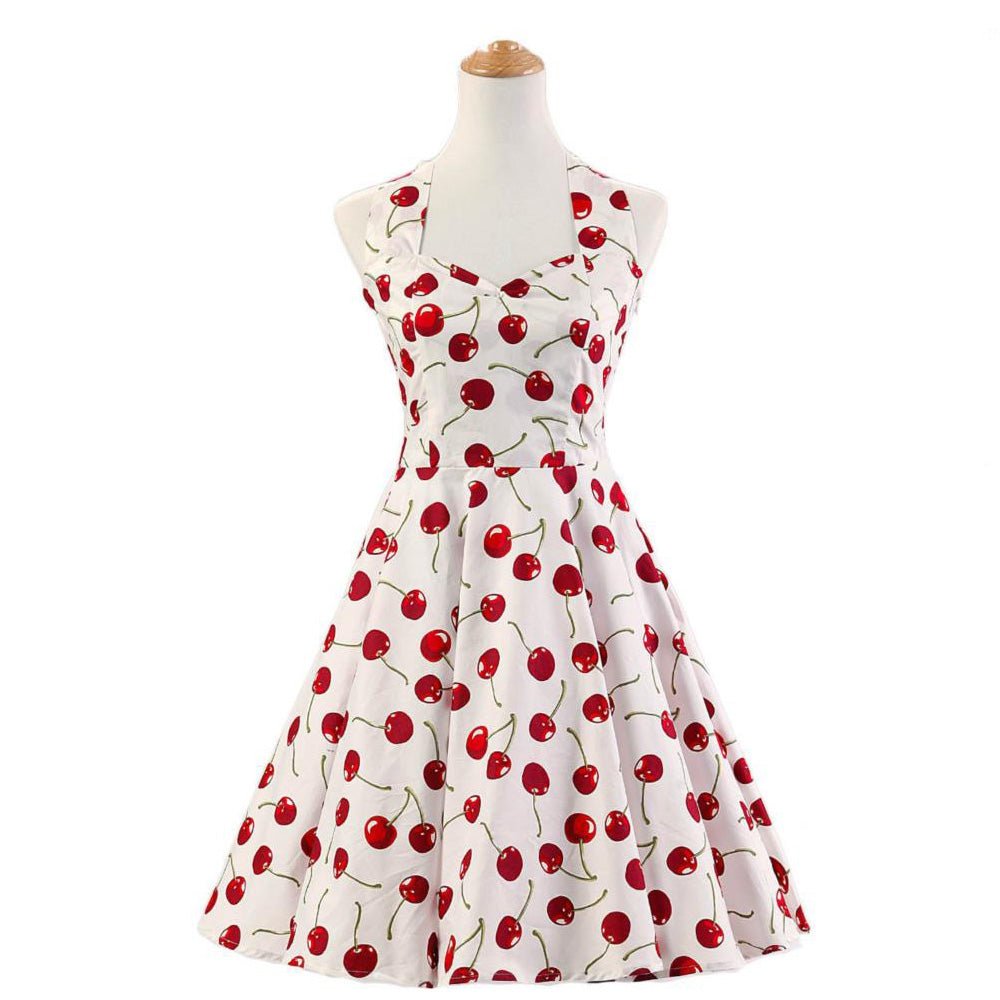 Vintage Třešňové Šaty Z 50. Let