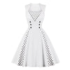 Vintage Bílé Šaty Rockabilly