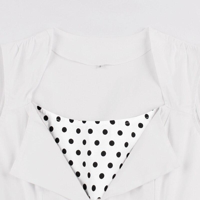 Vintage Bílé Šaty Rockabilly