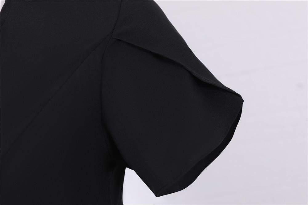 Vintage Šaty Knoflíky Černá