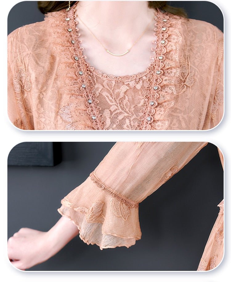 Vintage Šaty S Květinovou Výšivkou