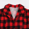 Vintage Check Košilové Šaty