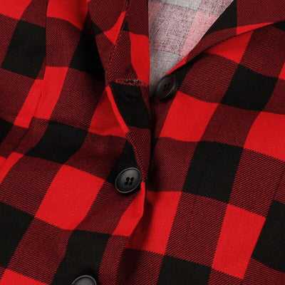 Vintage Check Košilové Šaty