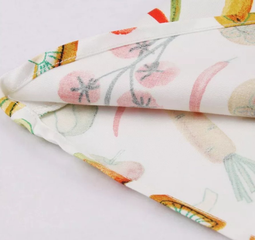 Vintage Kulatý Výstřih Šaty Krémové Květiny