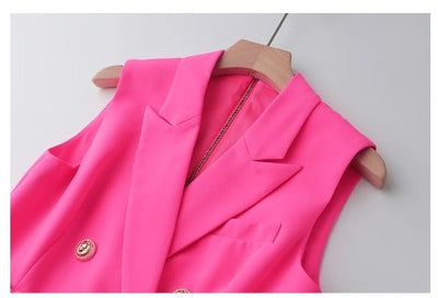 Vintage 40. Tužkové Šaty Fuschia