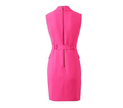Vintage 40. Tužkové Šaty Fuschia