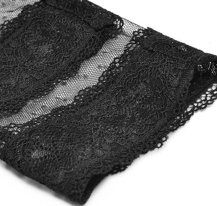 Vintage Krajkové Šaty S Dlouhým Rukávem