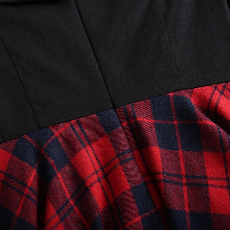 Vintage Tartanové Šaty Mimo Rameno