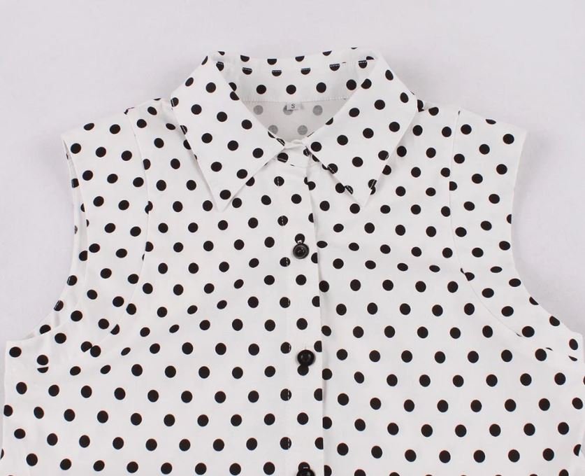 Vintage Černé A Bílé Dámské Šaty